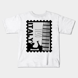 Leaning Tower of Pisa, Italy Postage stamp Kids T-Shirt